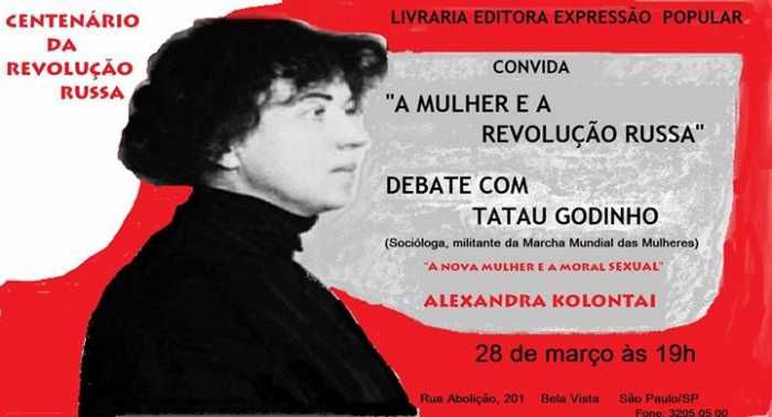 Tatau Godinho debaterá “A mulher e a Revolução Russa” em relançamento de obra de Kollontai