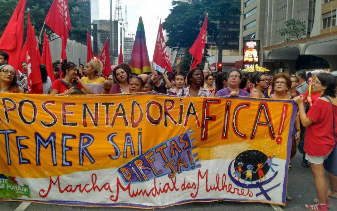 24/4: Mulheres de todo o Brasil estarão nas ruas denunciando a Reforma da Previdência