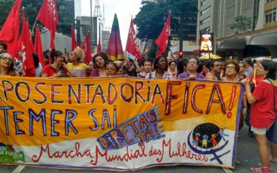 24/4: Mulheres de todo o Brasil estarão nas ruas denunciando a Reforma da Previdência