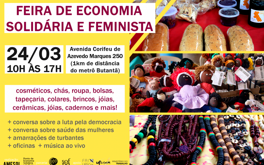 Butantã recebe nova feira de economia solidária e feminista neste sábado (24)