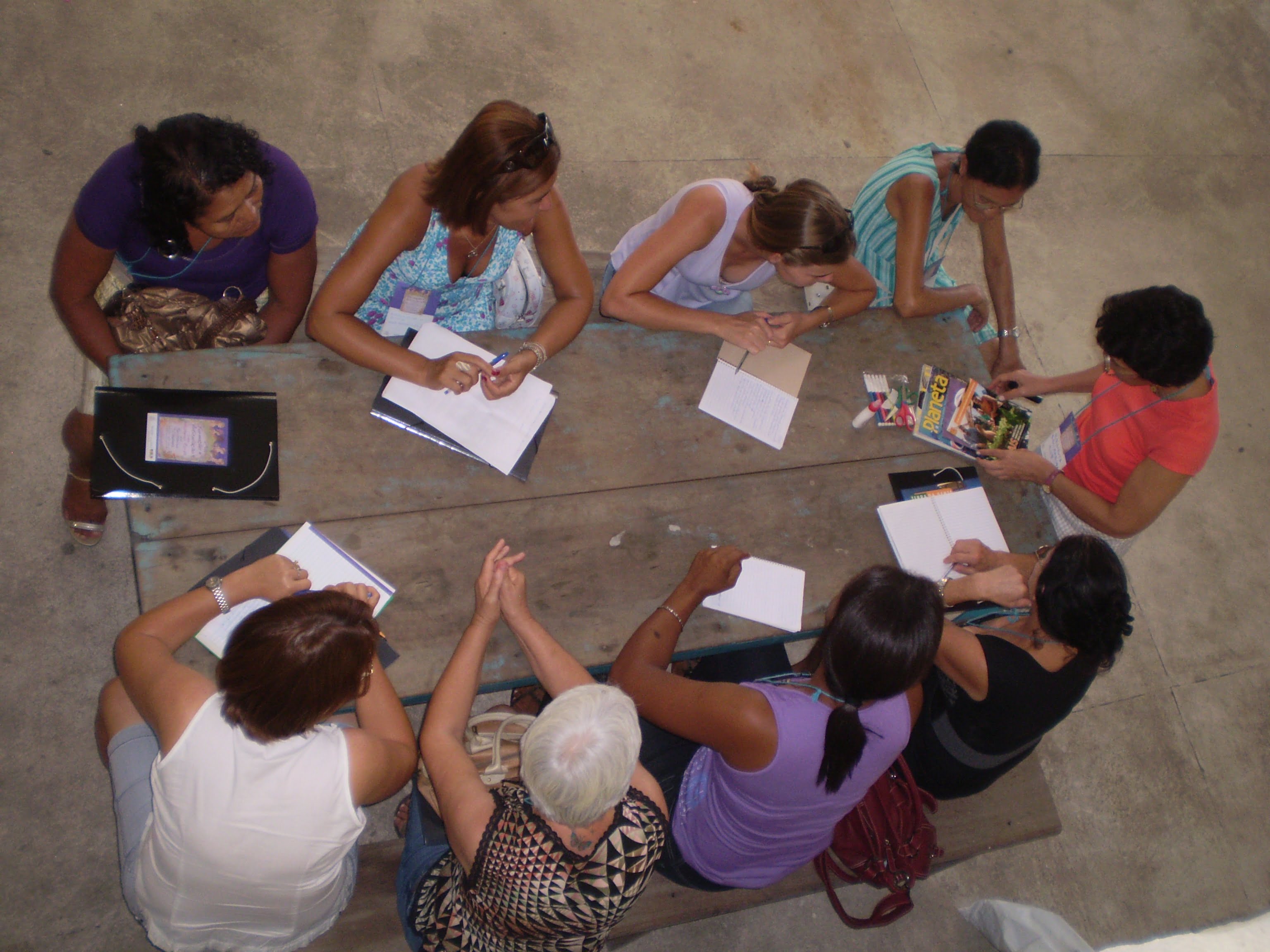 Foto de atividade de formação da SOF sobre economia feminista no Espírito Santo