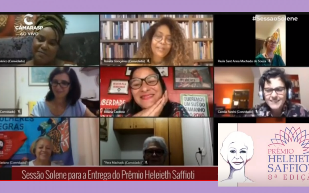 SOF recebe 8º edição do prêmio feminista Heleieth Saffioti da Câmara Municipal de São Paulo