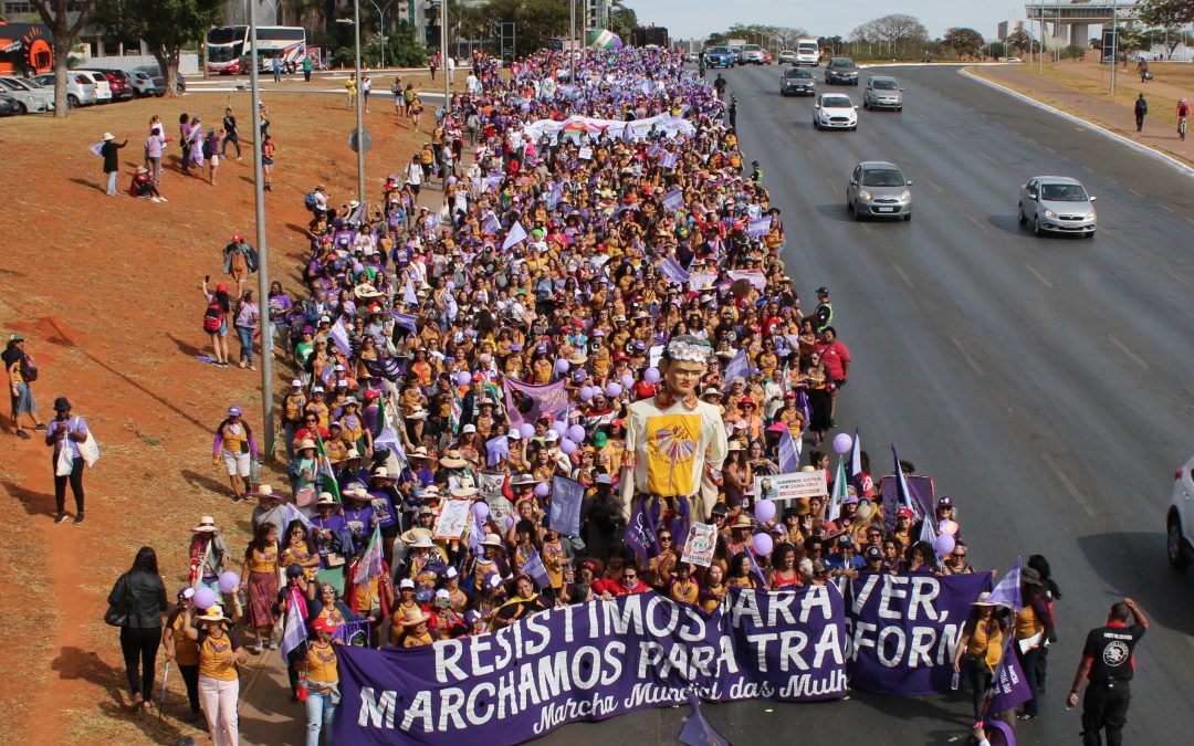 Galeria de fotos: Mais de 100 mil mulheres marcham em Brasília durante a 7ª Marcha das Margaridas