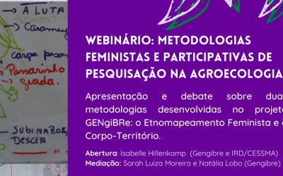 SOF convida: Webinário “Metodologias Feministas e Participativas de Pesquisação na Agroecologia”