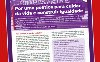 Marcha Mundial das Mulheres lança jornal dos cuidados: Por uma política para cuidar da vida